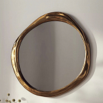 Зеркало в ассиметричной золотой раме Mirror of Aragorn варинант исполнения - 1 | Loft Concept в Грозном