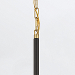 Подвесной светильник с плафоном в форме плоского купола и белой шарообразной лампой Eurofase варинант исполнения - 6 | Loft Concept в Грозном