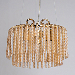 Люстра с подвесными рифлеными стеклянными трубками Nembus варинант исполнения - 4 | Loft Concept в Грозном