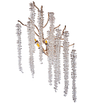 Бра на ветвистом золотом каркасе со стеклянными подвесами Raceme варинант исполнения - 1 | Loft Concept в Грозном