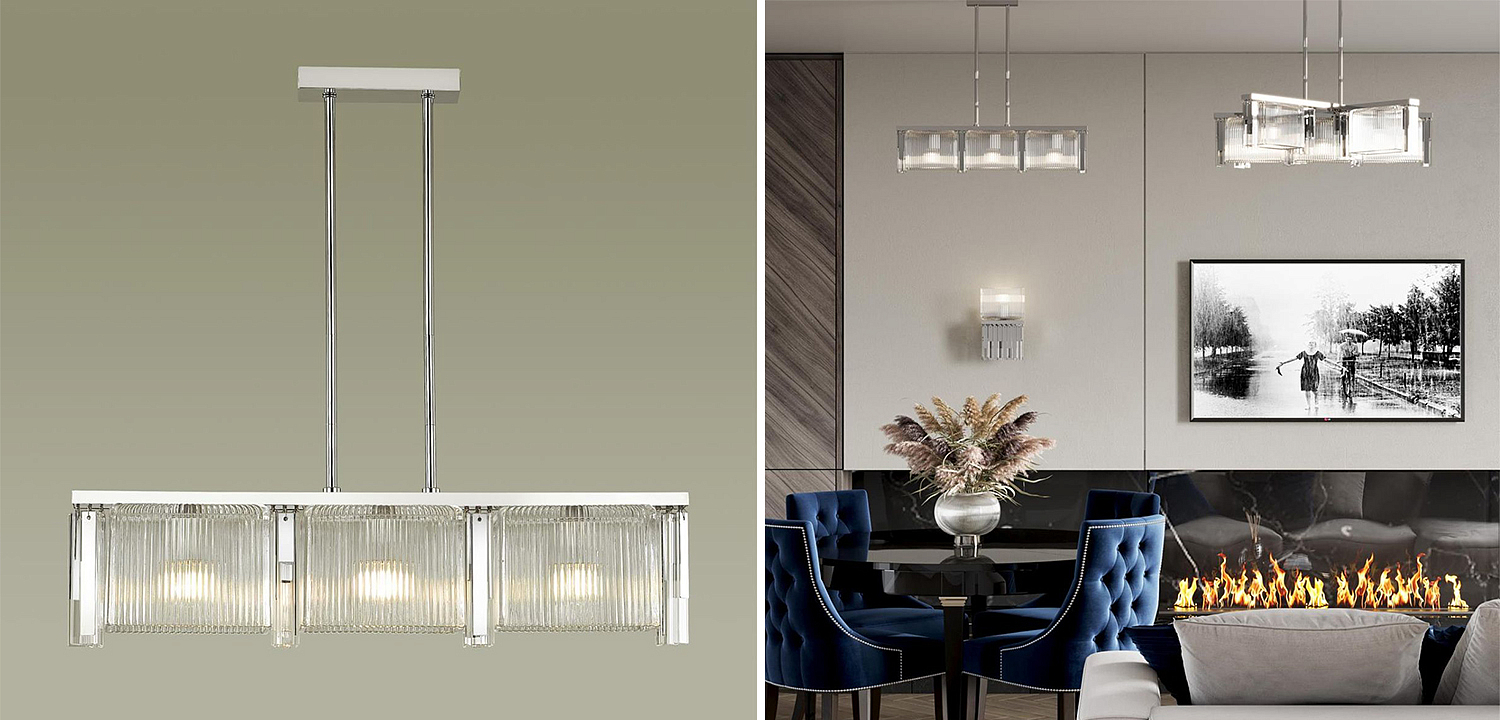 Люстра Madelen Chrome Linear Chandelier Люстра Madelen Chrome Linear Chandelier - Loft-Concept в Грозном