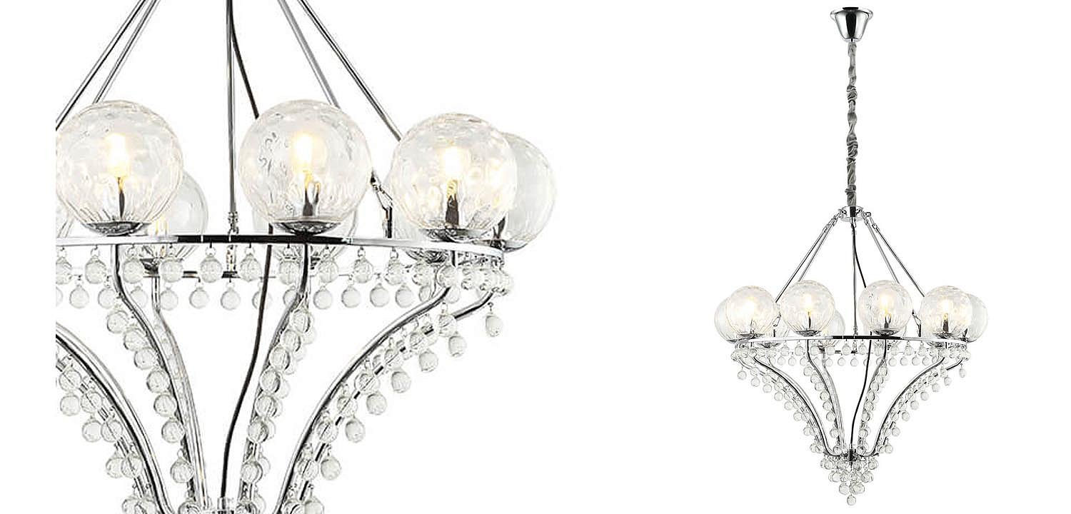 Люстра Melaine Chandelier chrome Люстра Melaine Chandelier chrome - Loft-Concept в Грозном