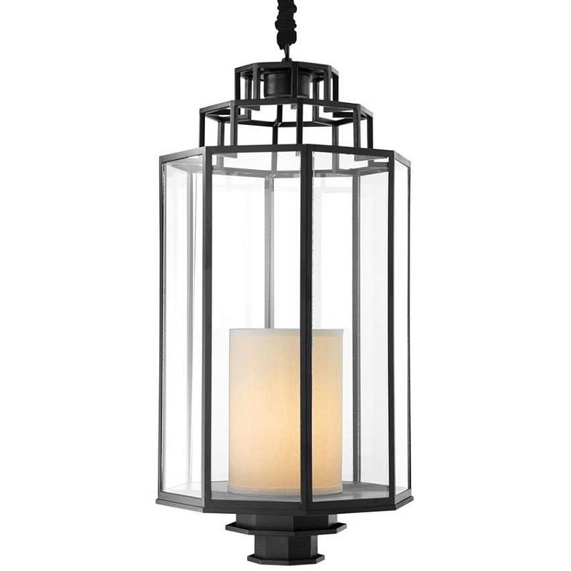 Люстра Lantern Monticello L Черный Прозрачное Стекло Кремовый Люстра Lantern Monticello L Черный Прозрачное Стекло Кремовый в Грозном | Loft Concept
