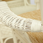 Комплект обеденный из ротанга Eloise grand white варинант исполнения - 8 | Loft Concept в Грозном