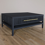 Кофейный стол Primo с двумя ящиками Черный дуб варинант исполнения - 1 | Loft Concept в Грозном