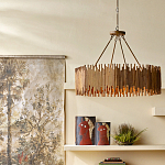 Люстра с абажуром из ротанга Wicker Furniture варинант исполнения - 4 | Loft Concept в Грозном