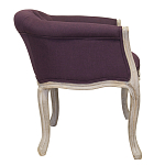 Кресло низкое в стиле прованс Louis French Armchair violet flax варинант исполнения - 1 | Loft Concept в Грозном