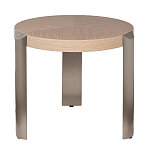 Столик журнальный круглый со светлым шпоном Light Veneer Table варинант исполнения - 1 | Loft Concept в Грозном