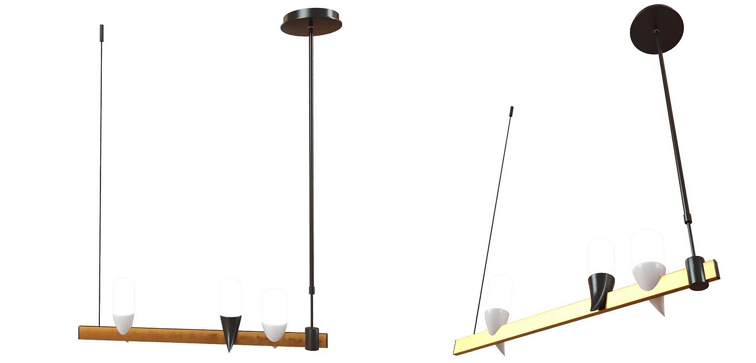 Люстра Ebenezer Chandelier Linear black 60 Люстра Ebenezer Chandelier Linear black 60 - Loft-Concept в Грозном