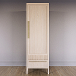 Узкий Шкаф Primo с 2 выдвижными ящиками Светлый дуб варинант исполнения - 2 | Loft Concept в Грозном