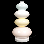 Настольная лампа из стеклянных сфер в пастельных тонах Высота 40 см Pastel Lunaria варинант исполнения - 1 | Loft Concept в Грозном