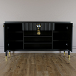 Комод-буфет Elsa Dreams Black с открытыми полками   варинант исполнения - 3 | Loft Concept в Грозном