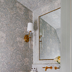 Зеркало прямоугольное в фактурной золотой раме Reflective Fabric варинант исполнения - 4 | Loft Concept в Грозном