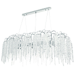 Линейная люстра с хрустальными подвесками Bunch of Crystal Berries Linear Chandelier 16 варинант исполнения - 1 | Loft Concept в Грозном