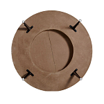 Журнальный столик с круглой фактурной столешницей из натурального дерева Vortex варинант исполнения - 3 | Loft Concept в Грозном