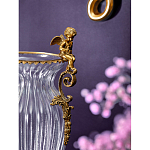 Ваза прозрачная с бронзовыми ручками в виде ангелов Eden Garden варинант исполнения - 4 | Loft Concept в Грозном