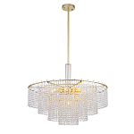 Люстра многоярусная с каскадами кристаллов Crystal Rains варинант исполнения - 3 | Loft Concept в Грозном