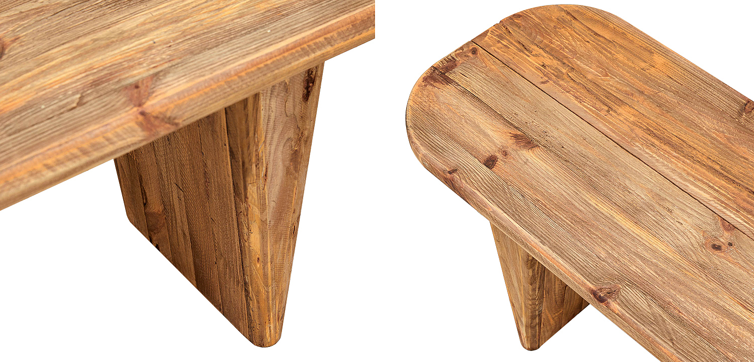 Скамья из массива сосны Ortiz Bench Скамья из массива сосны Ortiz Bench - Loft-Concept в Грозном