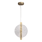 Подвесной светильник с круглым стеклянным плафоном Gingham варинант исполнения - 4 | Loft Concept в Грозном