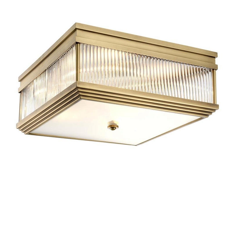 Потолочный светильник Ceiling Lamp Marly Antique brass Латунь Античная полированная Прозрачное Стекло Потолочный светильник Ceiling Lamp Marly Antique brass Латунь Античная полированная Прозрачное Стекло в Грозном | Loft Concept