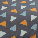 Постельное белье из сатина с принтом треугольники 150х200 см Triangular Dreams варинант исполнения - 2 | Loft Concept в Грозном