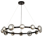 Светодиодная кольцевая люстра IONA Сhandelier black варинант исполнения - 4 | Loft Concept в Грозном