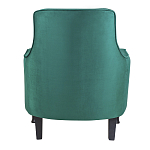 Кресло с мягкой обивкой из велюра на 4-х ножках из массива березы Scarlett Armchair green варинант исполнения - 3 | Loft Concept в Грозном