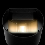 Уличный настенный светильник цилиндрической формы черного цвета из металла Urban Minimalist варинант исполнения - 5 | Loft Concept в Грозном