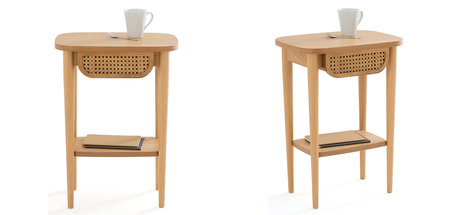 Приставной стол Morten Wicker Side Table - Loft-Concept в Грозном