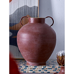 Ваза бордовая с 2-мя фактурными ручками Vase Burgundy Glaze варинант исполнения - 5 | Loft Concept в Грозном