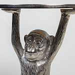Столик с подстольем в виде обезьянки Bombay Nickel варинант исполнения - 6 | Loft Concept в Грозном