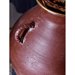 Ваза бордовая с 4-мя фактурными ручками Vase Burgundy Glaze варинант исполнения - 2 | Loft Concept в Грозном