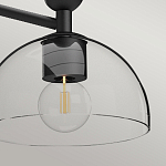 Люстра с 3-мя прозрачными полусферическими плафонами из стекла Alora Mood варинант исполнения - 9 | Loft Concept в Грозном