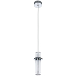 Подвесной светильник хром Odile Acrylic Tube Hanging Lamp Chrome варинант исполнения - 2 | Loft Concept в Грозном