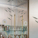 Обои ручная роспись Jakuchu Original colourway on Tarnished Silver gilded paper варинант исполнения - 2 | Loft Concept в Грозном