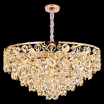 Люстра каскадная с подвесками в форме колец Galaxy of Light варинант исполнения - 7 | Loft Concept в Грозном