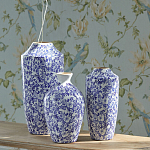 Ваза с синим цветочным узором Blue & White Ornament  варинант исполнения - 4 | Loft Concept в Грозном