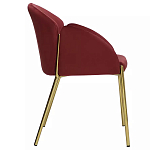 Стул бордовый на золотистых ножках Burgundy Chair варинант исполнения - 2 | Loft Concept в Грозном