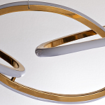 Люстра подвесная золотая в форме изогнутых колец Curved Rings варинант исполнения - 2 | Loft Concept в Грозном