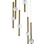 Каскадная люстра Celestin Spheres Brass Chandelier варинант исполнения - 2 | Loft Concept в Грозном