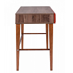 Стол письменный из массива бука с 2-мя ящиками красный Wenge Light варинант исполнения - 2 | Loft Concept в Грозном