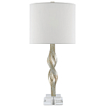 Настольная лампа с фигурным состаренным основанием Flooding with Light варинант исполнения - 2 | Loft Concept в Грозном