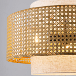 Подвесной светильник с декоративным поясом из плетеного бамбука Biuloggicu варинант исполнения - 4 | Loft Concept в Грозном
