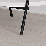 Стол приставной с 2-мя круглыми белыми столешницами ESSEL SIDE TABLE WHITE варинант исполнения - 3 | Loft Concept в Грозном