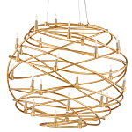 Люстра золотая в форме спирали Fancy Pattern варинант исполнения - 2 | Loft Concept в Грозном