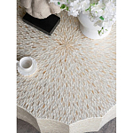 Стол кофейный с отделкой раковинами устриц Coastal Charm варинант исполнения - 5 | Loft Concept в Грозном