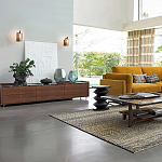 Фигурный приставной столик черного цвета AMORPHOUS варинант исполнения - 8 | Loft Concept в Грозном