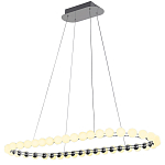 Люстра подвесная светодиодная с круглыми плафонами белого цвета PEARLS Suspension 100  варинант исполнения - 2 | Loft Concept в Грозном