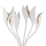 Торшер белый с плафонами в виде лепестков Delicate Flower варинант исполнения - 2 | Loft Concept в Грозном