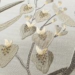 Обои с вышивкой ручной работы Moonlit Garden Original colourway on muslin варинант исполнения - 2 | Loft Concept в Грозном